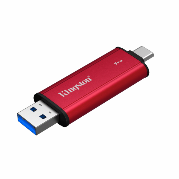 Kingston Dual Portable/1TB/SSD/Externí/Červená/5R