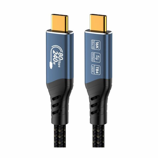 PremiumCord USB4™ Version2.0 80Gbps 16K@60Hz 240W Thunder...