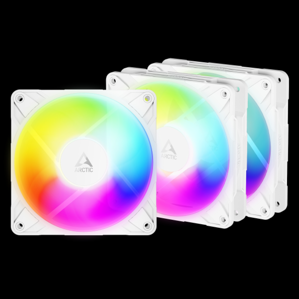 ARCTIC P12 Pro Reverse A-RGB (White) - 120mm White Color ...