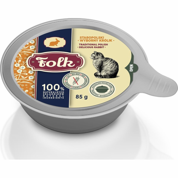 FOLK Traditional Polish delicious rabbit - mokré krmivo p...