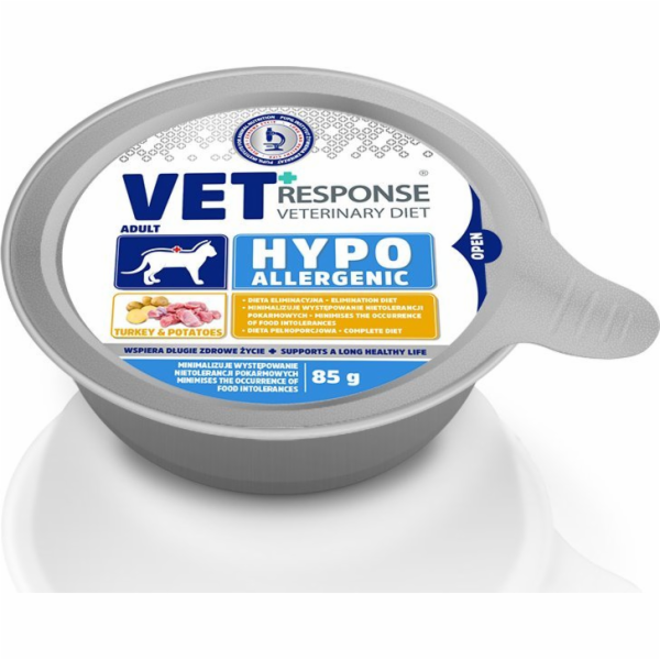 VET RESPONSE Hypoallergenic Turkey - mokré krmivo pro koč...