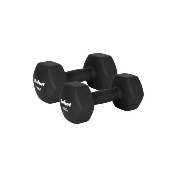 Rebel Činky HEX 2x10kg neoprenové litinové, ACTIVE