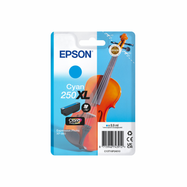 Epson Singlepack Cyan 250XL ink