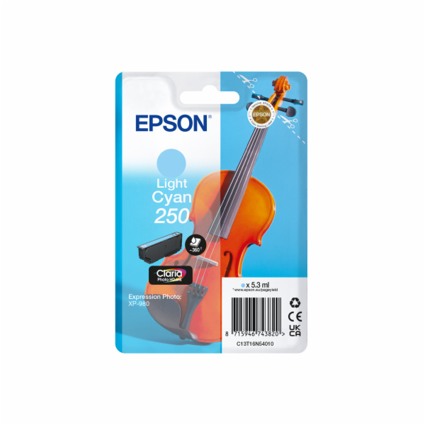 Epson Singlepack Light Cyan 250 ink