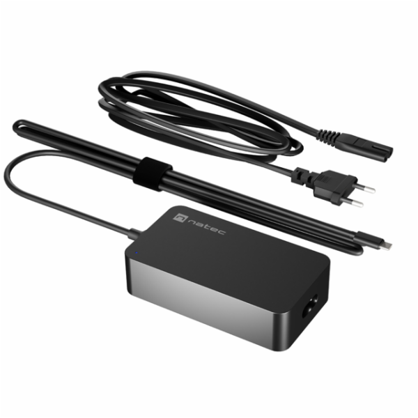 Natec Nabíječka GRAYLING GAN USB-C 65W pro notebooky, tab...