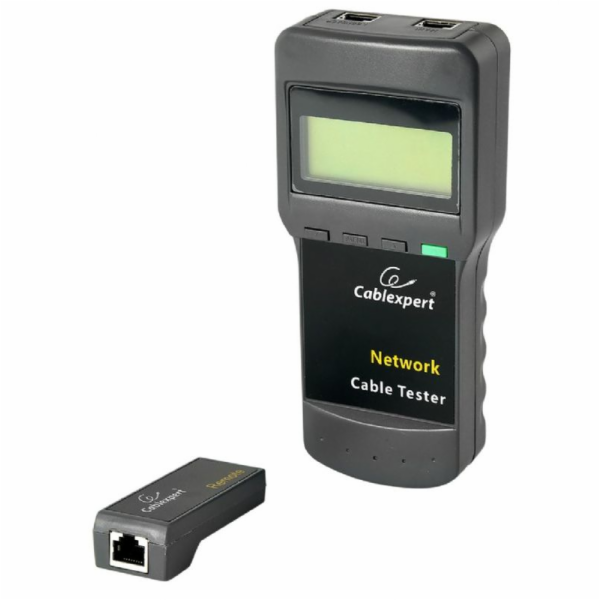Cablexpert NCT-31 Digitální tester síťových kabelů, černý