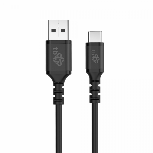 TB Silikonový kabel USB-USB C 50 cm, černý