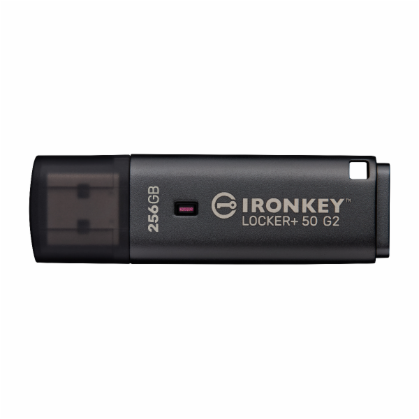 Kingston IronKey Locker+ 50 G2 256 GB (anthrazit, USB-A 3...