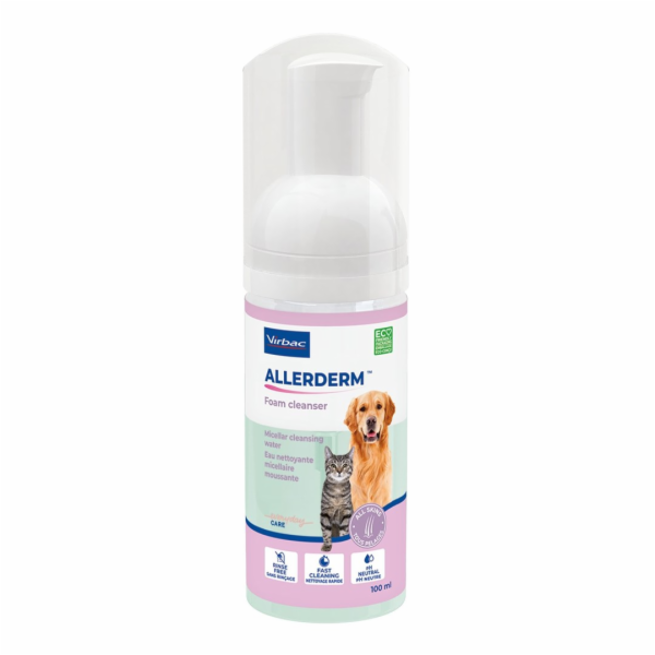 VIRBAC Allerderm Foam - šampon pro psy a kočky - 100 ml