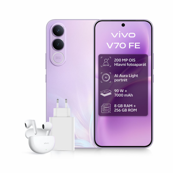 VIVO V70 FE/8GB/256GB/GiftPack Muse Purple