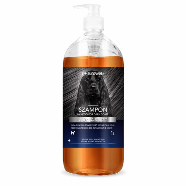 EUROWET Dark coat - šampon pro psy - 1l