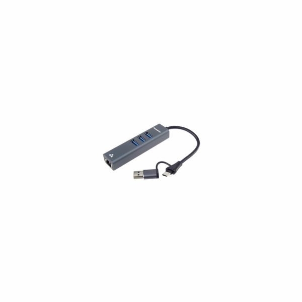 PremiumCord Adaptér USB-C a USB-A na Gigabit 10/100/1000M...