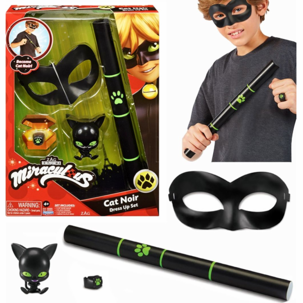 Bandai KOČKA NOIR MIRACULUM KOSTÝM BERUŠKY