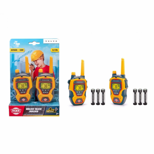 Dickie Walkie Talkie Builder 2.4 GHz 2 Pieces Set   20372...