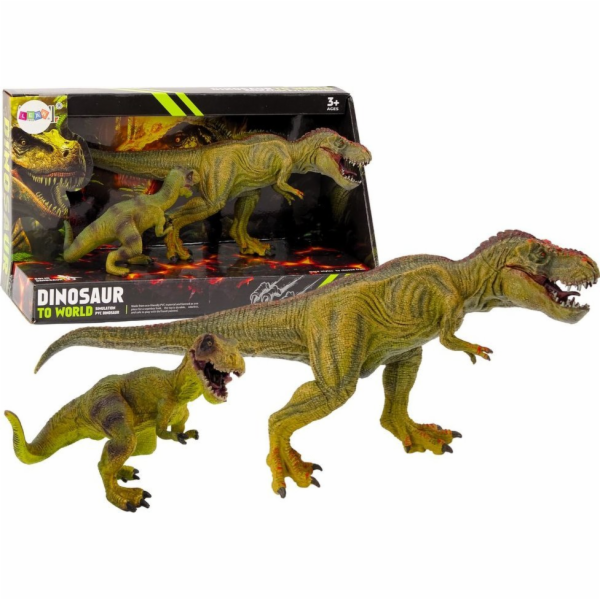 LeanToys Figurky dinosaurů Tyrannosaurus s malou figurkou...