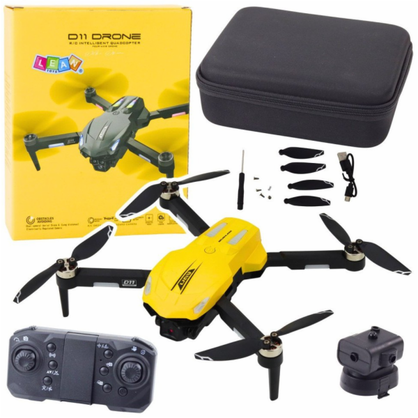 LeanToys Dron D11 s dálkovým ovládáním, HD kamera, Wifi, ...