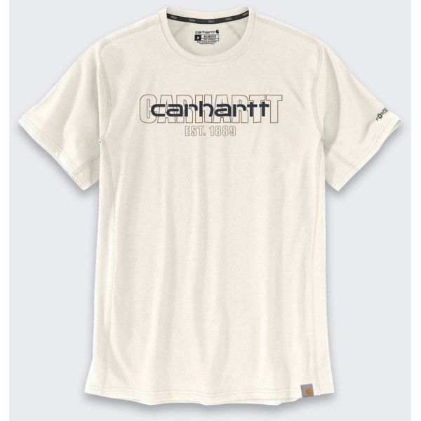 Carhartt Tričko Force Mid Logo Graphic Malt