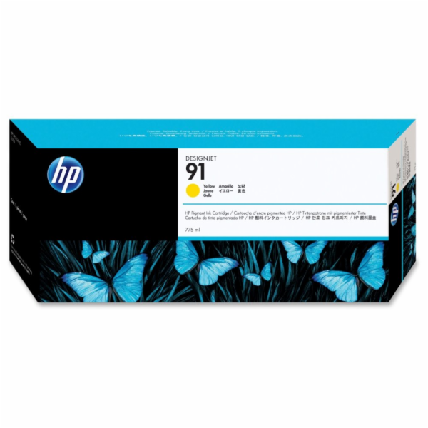 HP 91 - 775 ml - žlutá - originální - DesignJet - inkoust...