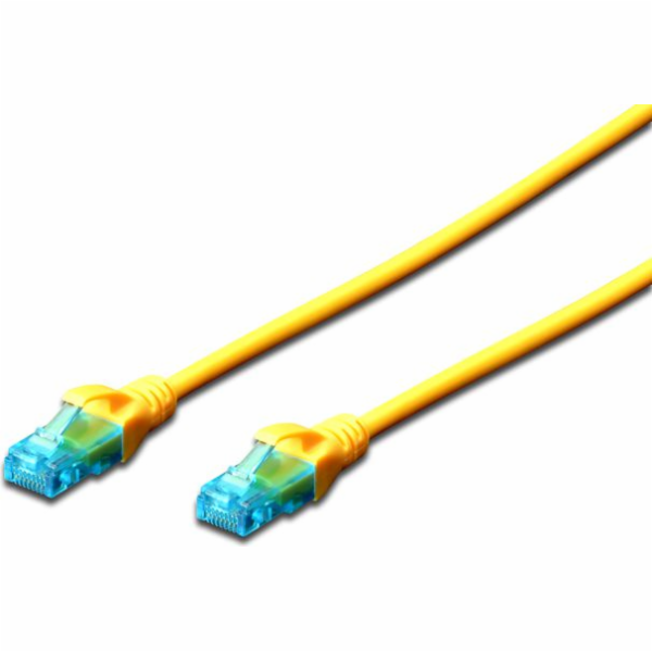 Digitus Ecoline Patch kabel, UTP, CAT 5e, AWG 26/7, žlutý...