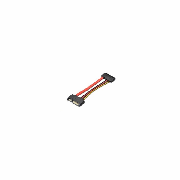 PREMIUMCORD Kabel SATA + napájení prodlužovací k HDD, 15cm