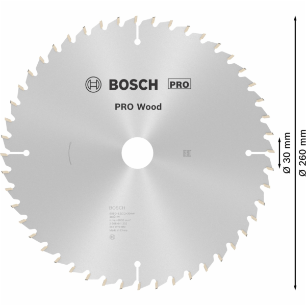 Pilový kotouč Optiline Wood - 260 x 30 x 3,2 mm, 48 - 316...