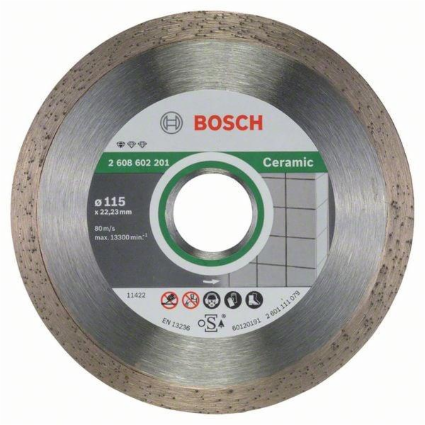 KOTOUČ DIAMANTOVÝ ROVNÝ NA OBKLADY 115X22,23mm