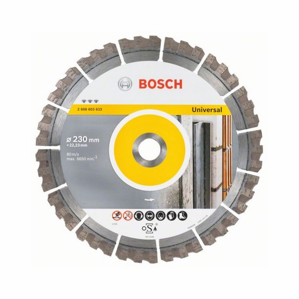 Bosch diamantový delící kotouc 230x22,23x15mm Best Univ. teQ