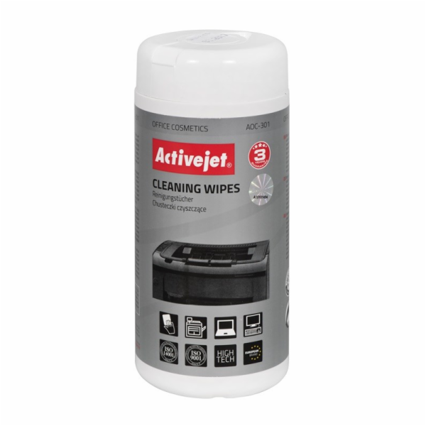 Activejet AOC-301 office equipment cleaning wipes - 100 pcs