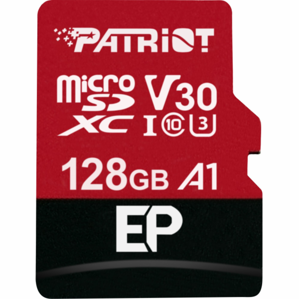 Karta Patriot EP MicroSDXC 128GB Class 10 UHS-I/U3 A1 V30...