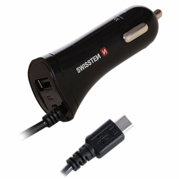 Swissten Cl Autonabíječka Usb-C A Usb 2,4A Power