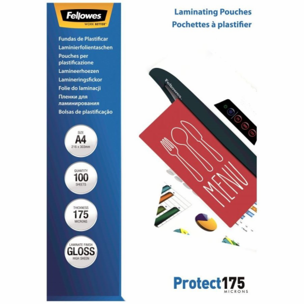 FELLOWES laminovací fólie/ formát A4/ 175 mic/ velikost 2...