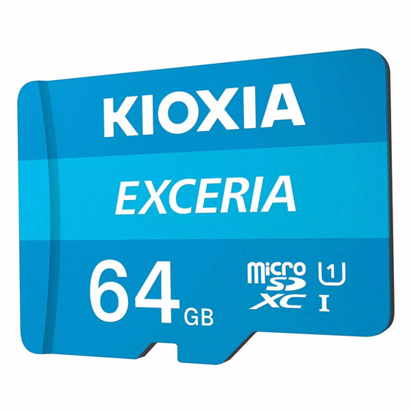 KIOXIA Exceria microSD card 64GB M203, UHS-I U1 Class 10