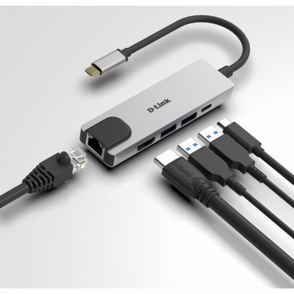 DUB-M520 USB-C hub s Ethernetem a napájením, USB hub