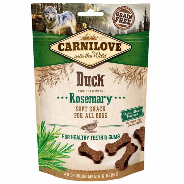 Carnilove Svačina pro psy Fresh Soft Duck+Rozmarýn 200g