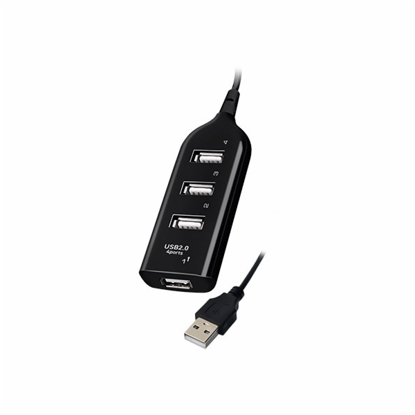 Vakoss TC-234UX interface hub USB 2.0 Black