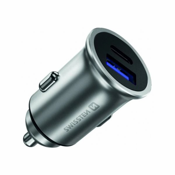 Swissten cl adaptér power delivery usb-c + quick charge 3...