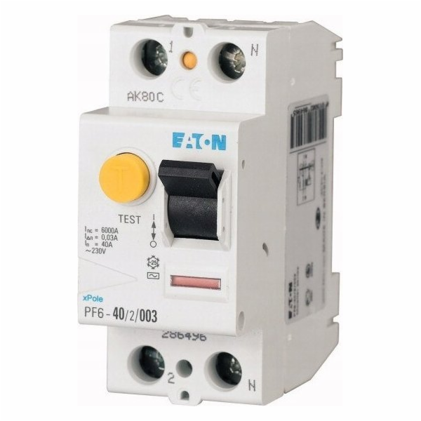 Diferenciální jistič 2p 40a 0,3a typ AC PF6-40/2/03 286498