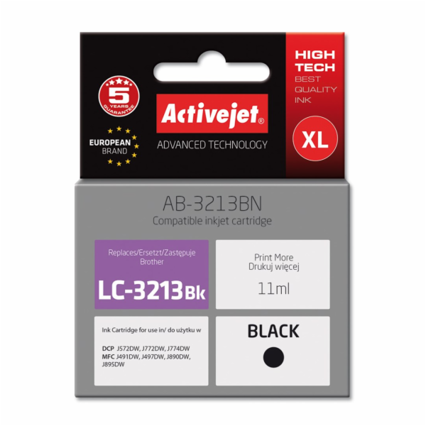 Activejet AB-3213BN inkoust do tiskárny Brother, Brother ...