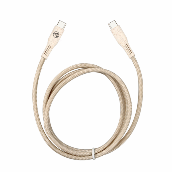 Tellur Green Data Cable Type-C to Type-C 3A PD60W 1m nylo...