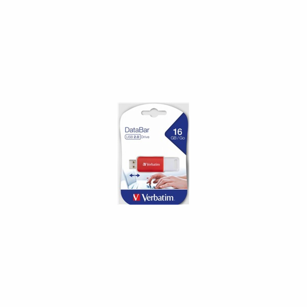 Verbatim DataBar USB 2.0    16GB cervena
