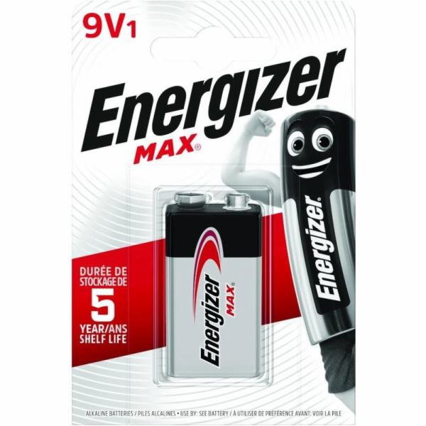 Baterie Energizer Max 426660 9V 6LR61, 1 kus, Eco pack