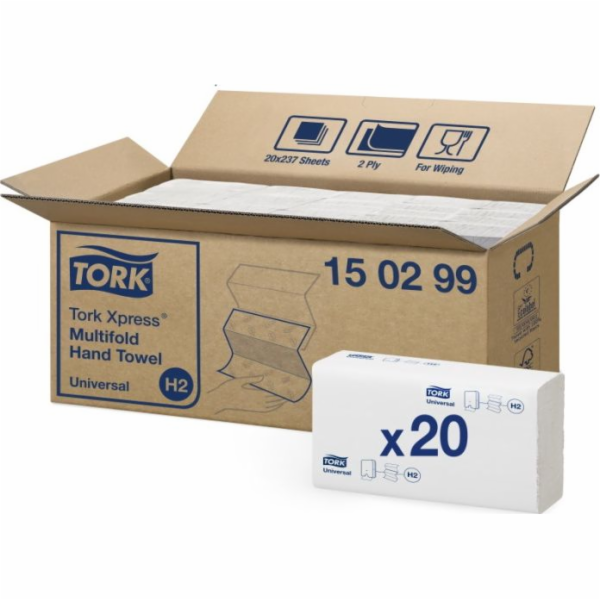 Tork Tork - měkký ručník ve tříspanelovém prémii, bílé - ...