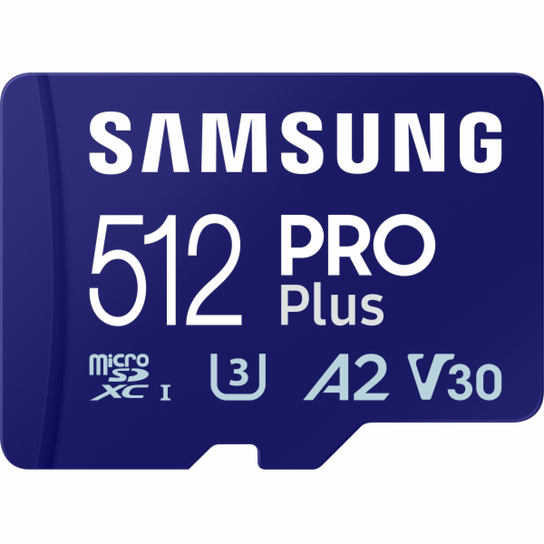 Samsung MicroSDXC 512GB MB-MD512SA/EU PRO Plus + SD adaptér