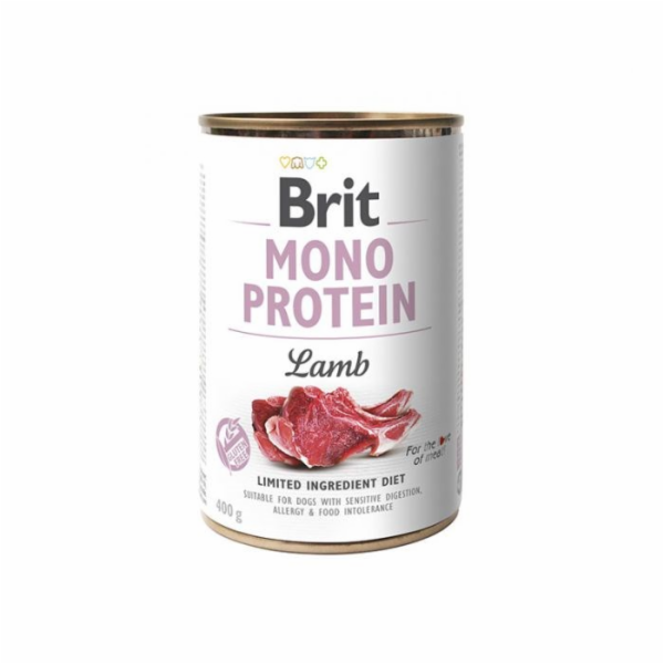 BRIT MONO PROTEIN Mokré krmivo pro psy Jehněčí 400 g