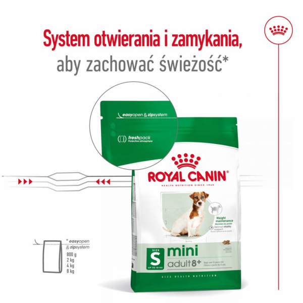 ROYAL CANIN Mini Adult +8 - suché krmivo pro psy - 2 kg