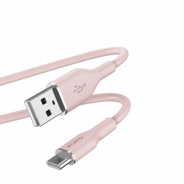 Puro USB-A – USB-C kabel USB 1,5 m růžový (PUR676)