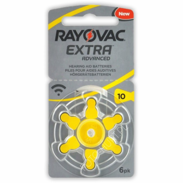 Baterie do naslouchadel RAYOVAC H10MF, blistr 6Ks