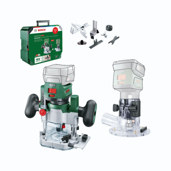 Bosch AdvancedTrimRouter 18V-8 (holé nářadí) + frézovací ...