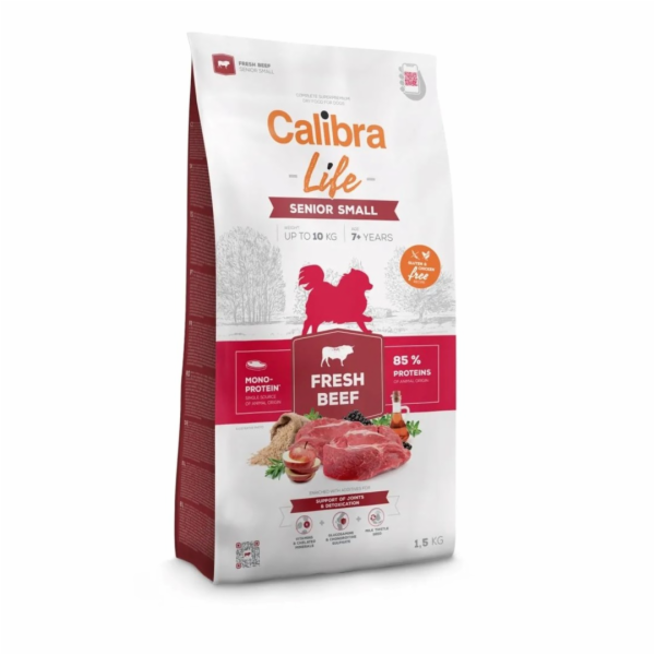 CALIBRA Dog Life Senior Small Fresh Beef - suché krmivo p...