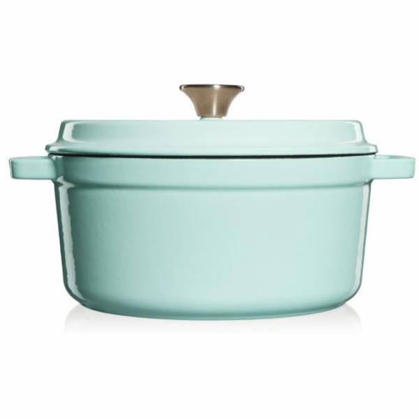 Grand feu FEUMBLUE Hrnec s víkem litina smalt 3,5l 24 cm ...
